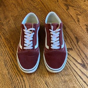 Women 8.5 Burgundy Vans